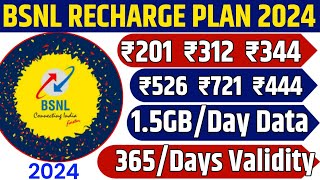 Bsnl Best Recharge Plan 2024  Bsnl ka new Dhamakedaar Offer Recharge Plan  Bsnl Validity Plan [upl. by Jonette]