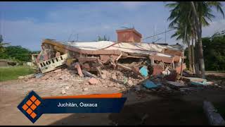 Más de 100 inmuebles dañados y 500 personas en albergues en Juchitán [upl. by Psyche64]