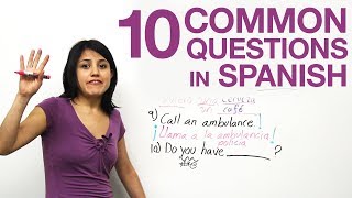 10 common questions in Spanish [upl. by Dnomde]