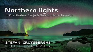 Northern lights in Otertinden Senja amp Balsfjorden Norway [upl. by Akinajnat29]