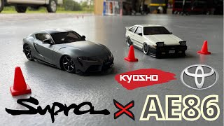 The best and most realistic mini RC drift cars Mini Z Supra and AE86 [upl. by Wren]