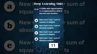 In ANNs with regularization In L1 regularization what is the new cost function [upl. by Heisel]