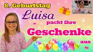 MEINE GESBURTSTAGS  GESCHENKE 8 GEBURTSTAG [upl. by Enaht]