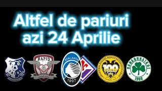 Biletul zilei la pariuri sportive azi 24 Aprilie Pontul zilei [upl. by Cordalia411]