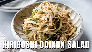 Dried Shredded Daikon Salad  Kiriboshi Daikon Salad 8 Ingredients [upl. by Oilegor931]