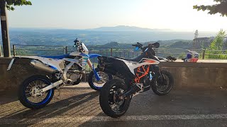 KTM SMCR 690 VS TM SMR 530 FI [upl. by Platto489]