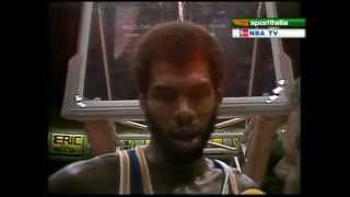 Kareem AbdulJabbar Wins the Game with Sky Hook 1979 [upl. by Treblig]