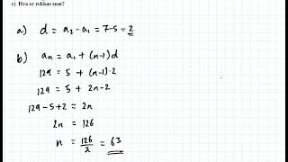 Eksempel – Aritmetisk rekke [upl. by Staley]