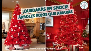 Árboles De Navidad Rojos Que Cambiarán Tu Forma De Decorar [upl. by Garner]