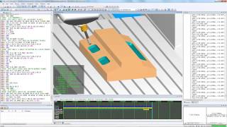 ICAM Control Emulator™  5Axis GCode Simulation [upl. by Ohcamac]