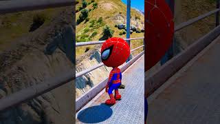 SPIDERMAN BABYS HIJACK TRAIN TO SAVE HIS FATHERS LIFE 🥺😭 spiderman shorts gta5 [upl. by Colp]