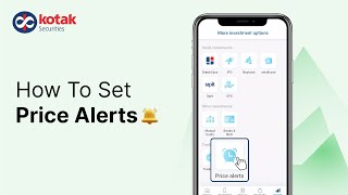 How to Set Price Alerts on Kotak Neo  New Feature Alert [upl. by Durham]