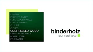 binderholz compressed wood [upl. by Assened]