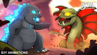 Baby Godzilla vs Warbats – Animation 15 [upl. by Sylado918]