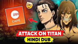 Attack On Titan In Hindi Dub 🤯🔥 zee cafe Or Amazon Prime Video [upl. by Ayim]