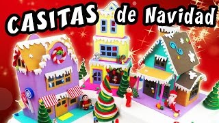 CASITAS DE NAVIDAD con CARTÓN y GOMA EVA FOAMY  Manualidades aPasos [upl. by Oos]