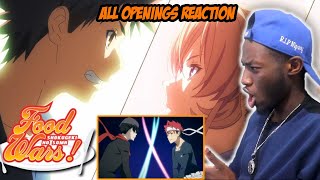 Food Wars Openings amp Endings 17 Blind Reaction  This Make me Hungry 😂 [upl. by Dzoba]