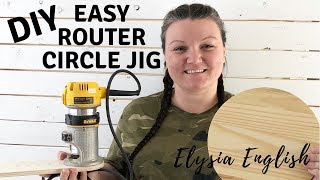 How to Build a Circle Cutting Jig for Your Router  Easy circle cutting  DIY Circle router jig [upl. by Fernanda827]