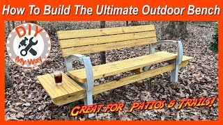 How to Build the Ultimate Outdoor Bench  Perfect for Trails and Patios 2x4 Basics Kit150 [upl. by Vernita]