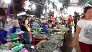 Samut Prakan Market Fresh Seafood and Thai Food Samut Prakan Thailand [upl. by Ahsratal]