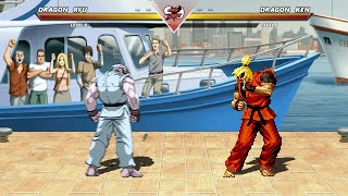 DRAGON RYU vs DRAGON KEN  Street fighter  DEATH BATTLE‼️ [upl. by Annij]