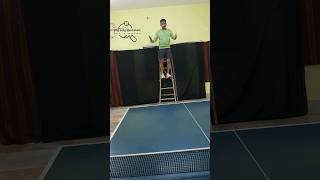 LOBBING AND CLIMBING ✅😎 ytshorts shorts tabletennisaction funtime uniqueshorts [upl. by Nollek]