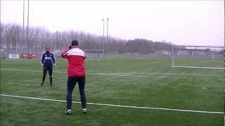 Arben Kasolli prive keepertraining met Enes Azizi warming up 1 [upl. by Oby823]