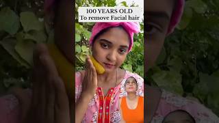 100 year old remedy for facial hair removal skincare remedies facialhairremovalathome [upl. by Anirdnaxela]