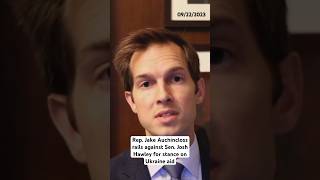 Rep Jake Auchincloss rails against Sen Josh Hawley on Ukraine aid dispute [upl. by Arrio]