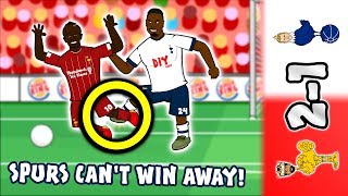 🔴21 Spurs Cant Win Away⚪ Liverpool vs Tottenham 2019 Parody Goals Highlights Aurier [upl. by Norrad]