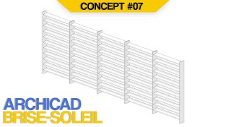 Présentation concept brisesoleil paramétrique pour Archicad [upl. by Irianat]