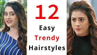 12 Easy Trendy Open Hairstyles  Wedding Hairstyles  New Hairstyle [upl. by Barbur]