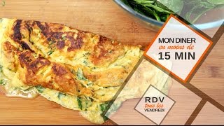 Une omelette aux herbes en moins de 15 minutes [upl. by Gelman]