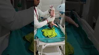 2 March 2024 meconium aspairetion babycare baby nicucare newbornbaby trending viral newborn [upl. by Ainnek]