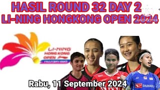 HASIL BADMINTON HONGKONG OPEN 2024 HARI KEDUA  AnaTiwi Dan komang Melaju Kebabak selanjutnya [upl. by Marjy]