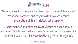 Dymola Library Concealment How to and why  Claytex Tech Blog [upl. by Aleehs]