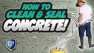 DIY How to Clean and Seal Concrete [upl. by Nerred64]