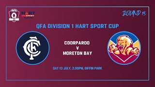 Coorparoo vs Moreton Bay Rd 13 Mens Div 1 13th July [upl. by Sibie]