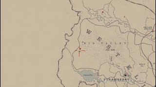 Red Dead Redemption 2 online Beta Black Bone Forest Treasure Map Guide 2 Druga mapa skarbu [upl. by Atinauq]