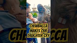 Chewbacca Makes Our Princess Leia Cry Twice 😢😂  starwars chewbacca galaxysedge disneyland [upl. by Huoh]