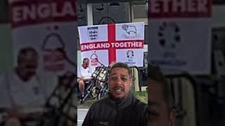 Nottingham Forest amp Derby County logos on 1 flag 👍🏻 or 🤮 nffc dcfc euro2024 england [upl. by Ujawernalo675]