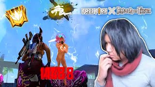 ATTACK ON TITAN IN FREEFIRE  MODE PEWE GAMERZ RUOK FF Apelapato999  👽🎯  AOT X FF [upl. by Melgar]