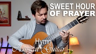 Sweet Hour of Prayer  Christian Hymn on Classical Fingerstyle Guitar free tabs  score [upl. by Enelahs]