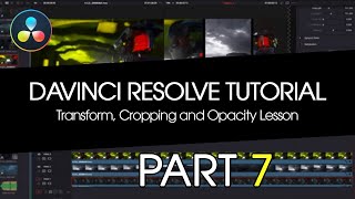 Davinci Resolve Transform Cropping and Opacity Lesson [upl. by Hashim812]