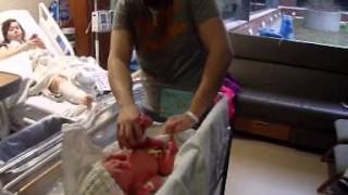 Isaacs first diaper change [upl. by Imef]