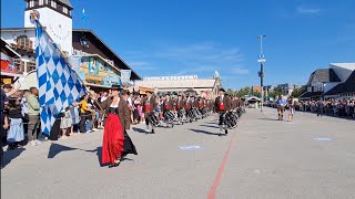 Münchner Oktoberfest 2024  Einzug der Festwirte amp Brauereien  Entry of the landlords and breweries [upl. by Oj]