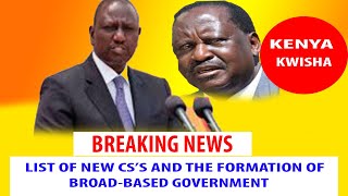 BREAKING NEWS PRESIDENT RUTO PLAN TO INCLUDE RAILA ODINGA IN HIS BROAD BASED TYPE OF GOVERNMENT [upl. by Clance429]