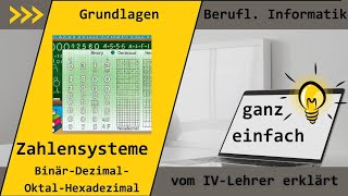 Zahlensysteme umrechnen [upl. by Ittocs44]