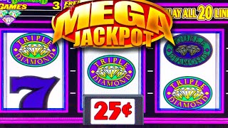 TRIPLE DOUBLE DIAMOND MEGA JACKPOT 💎 HIGH LIMIT 50 BETS ➜ TRIPLE TRIPLE TRIPLE [upl. by Dick]