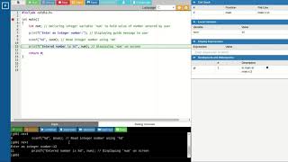Walkthrough of program to Print an Integer entered by user [upl. by Anthe]